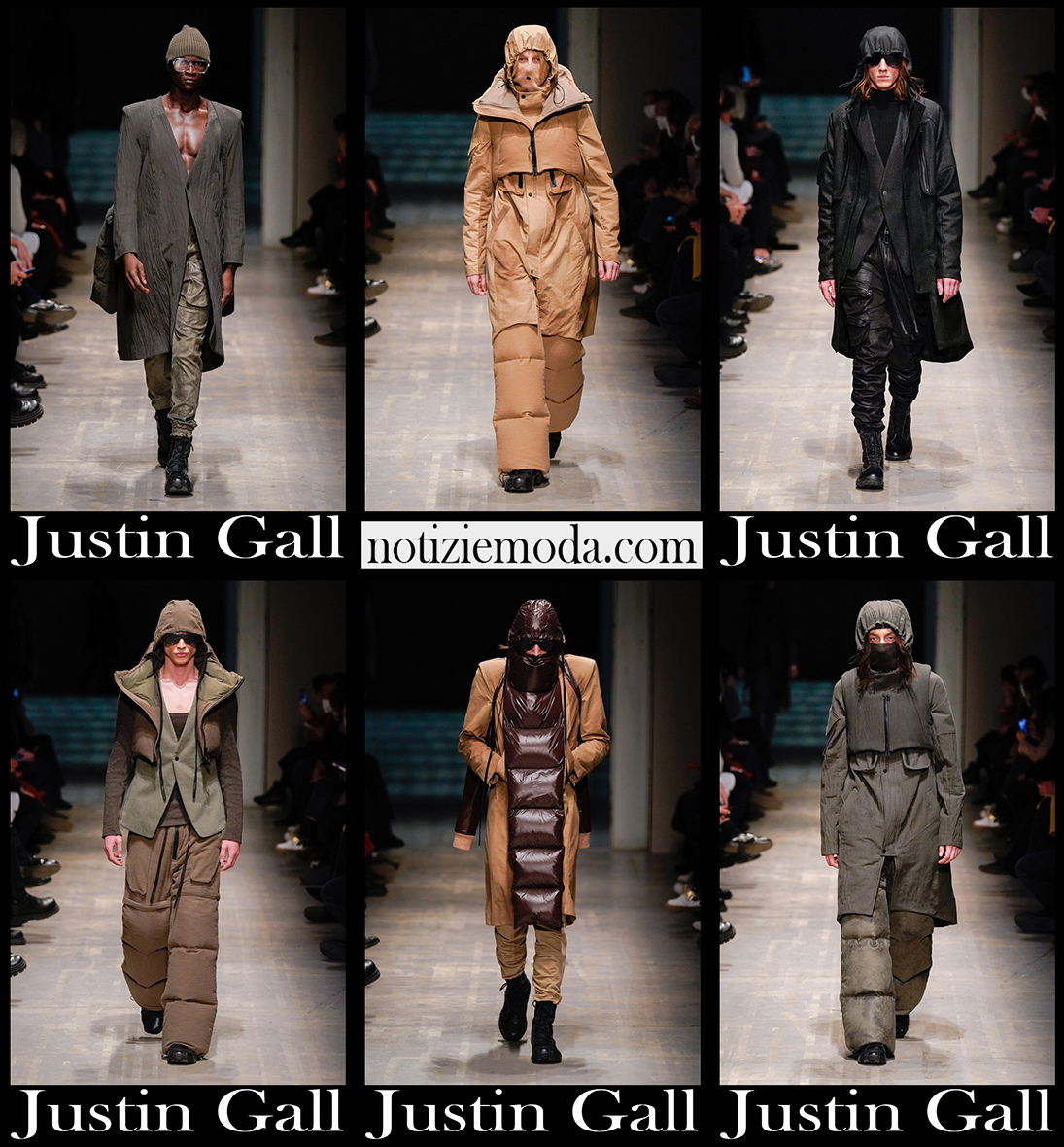 Collezione Justin Gall autunno inverno 2022 2023 uomo