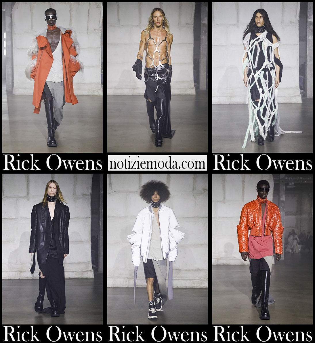 Collezione Rick Owens autunno inverno 2022 2023