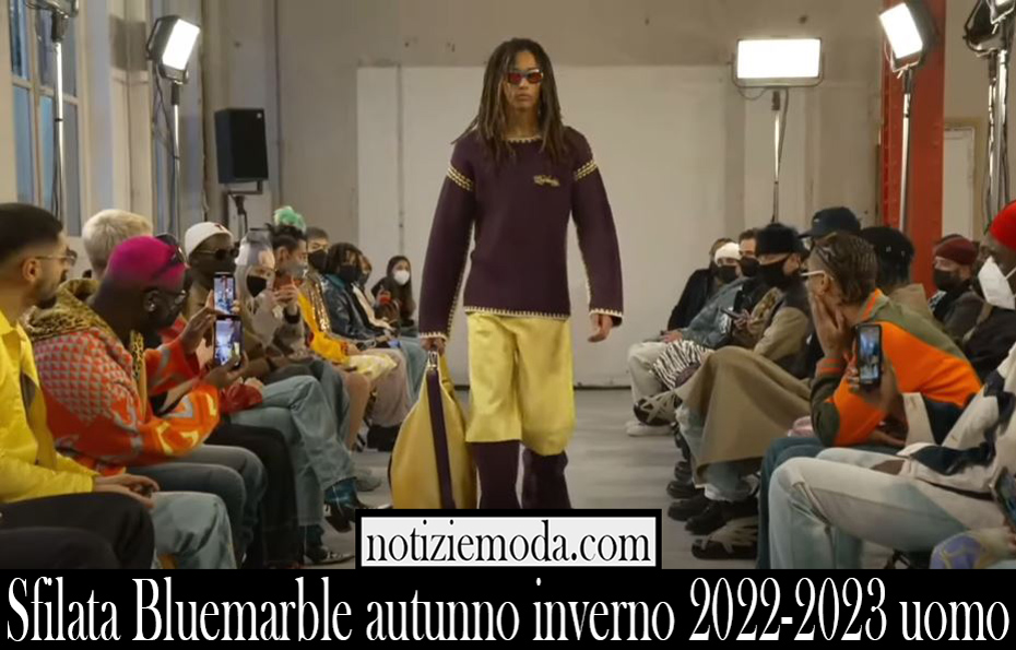 Sfilata Bluemarble autunno inverno 2022 2023 uomo