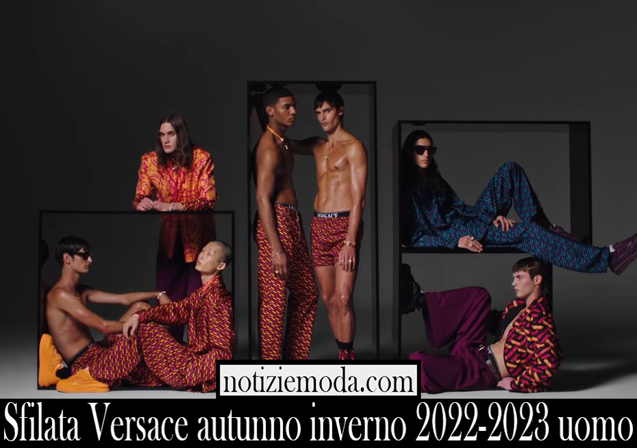Sfilata Versace autunno inverno 2022 2023 uomo