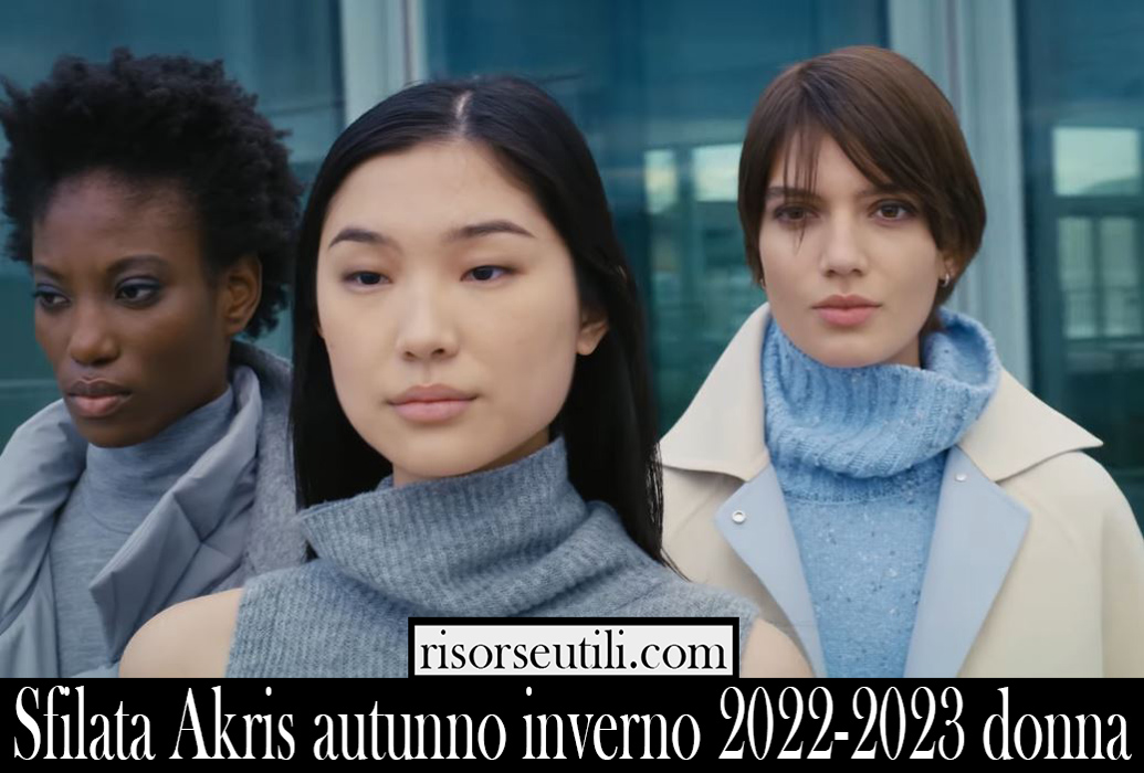 Sfilata Akris autunno inverno 2022 2023 donna