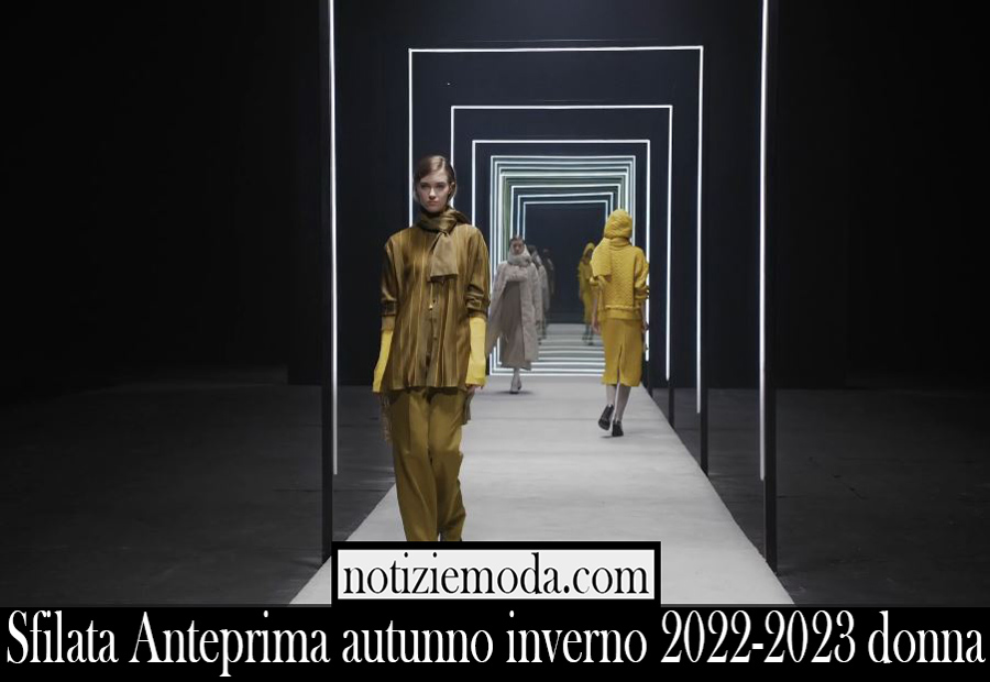 Sfilata Anteprima autunno inverno 2022 2023 donna