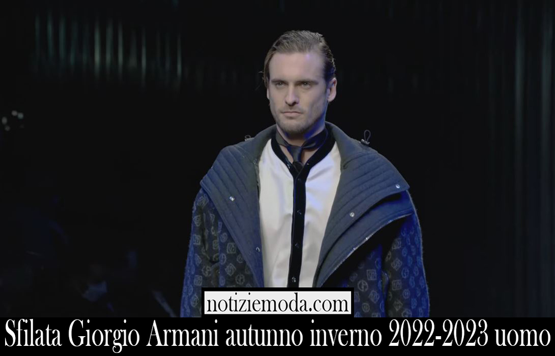 Sfilata Giorgio Armani autunno inverno 2022 2023 uomo