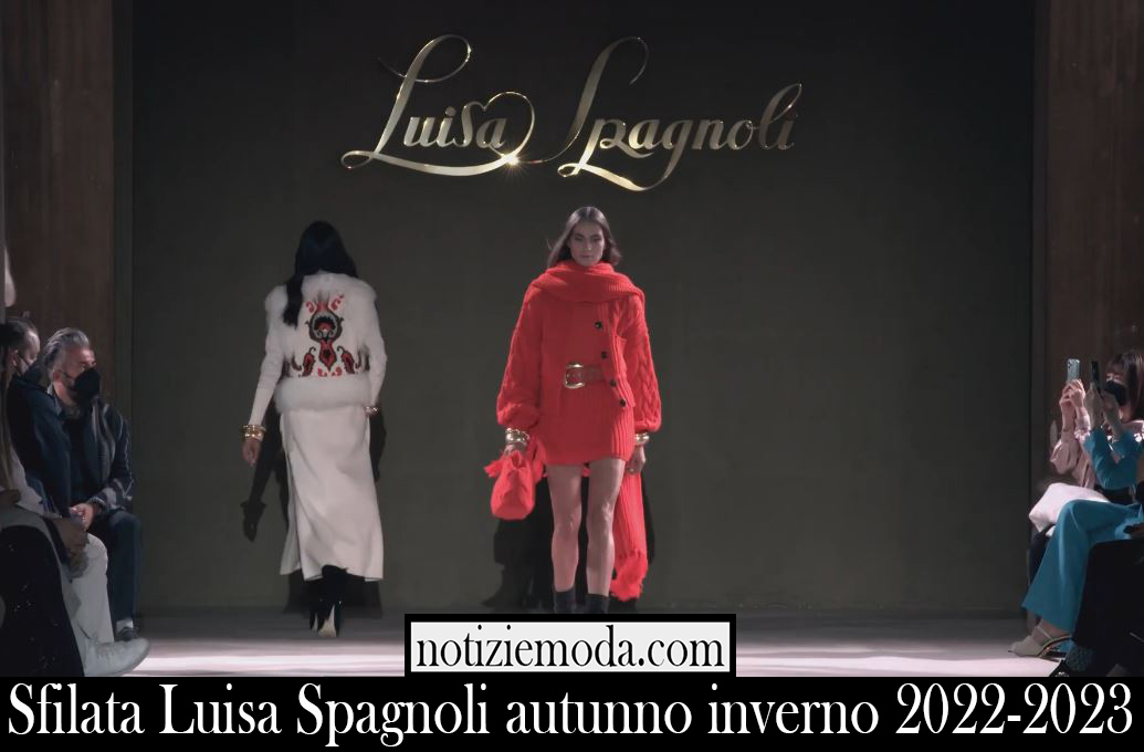 Sfilata Luisa Spagnoli autunno inverno 2022 2023
