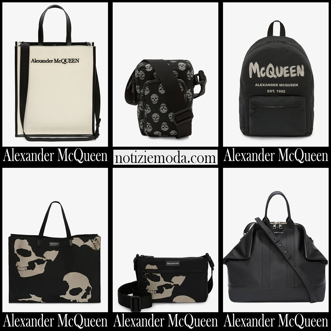 Borse Alexander McQueen 2022 nuovi arrivi uomo