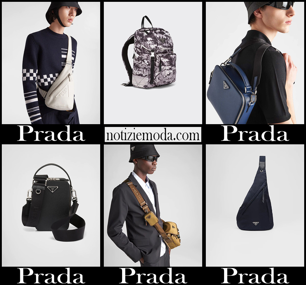 Borse Prada 2022 nuovi arrivi accessori moda uomo