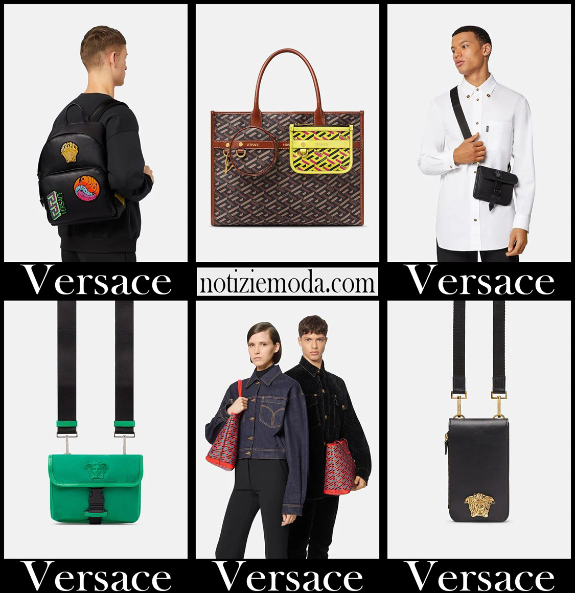Borse Versace 2022 nuovi arrivi accessori moda uomo