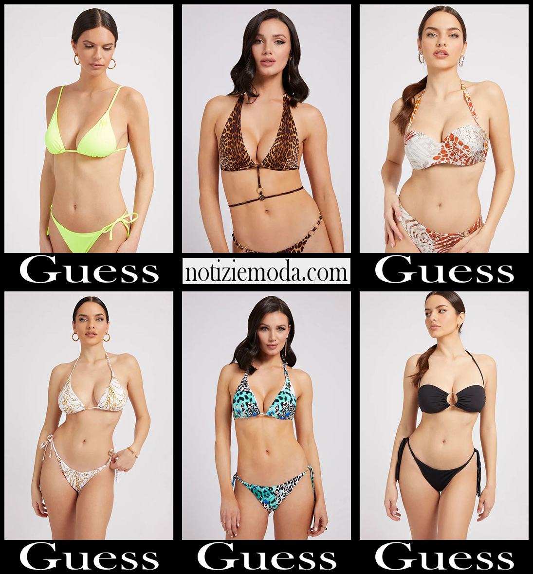 Bikini Guess 2022 nuovi arrivi costumi donna accessori