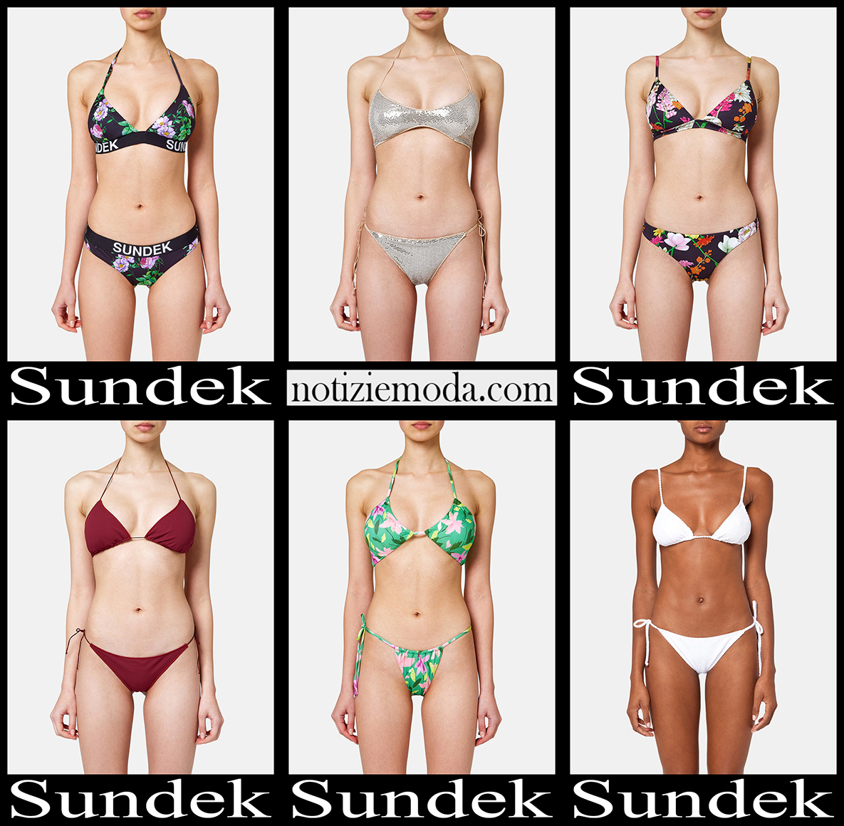 Bikini Sundek 2022 nuovi arrivi costumi donna
