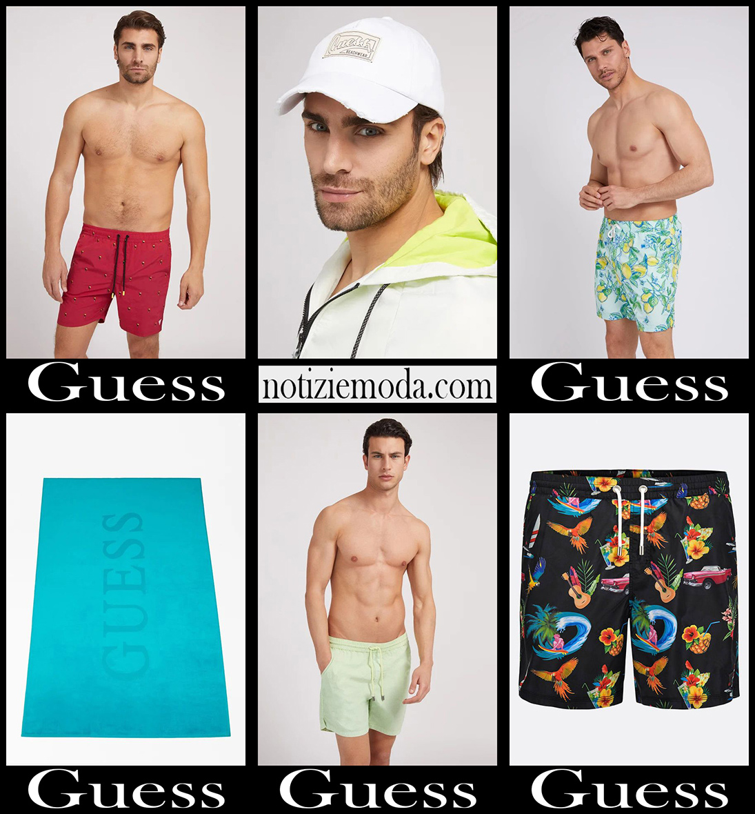 Costumi Guess 2022 nuovi arrivi moda mare uomo