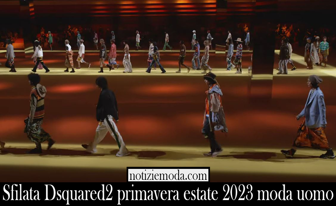 Sfilata Dsquared2 primavera estate 2023 moda uomo