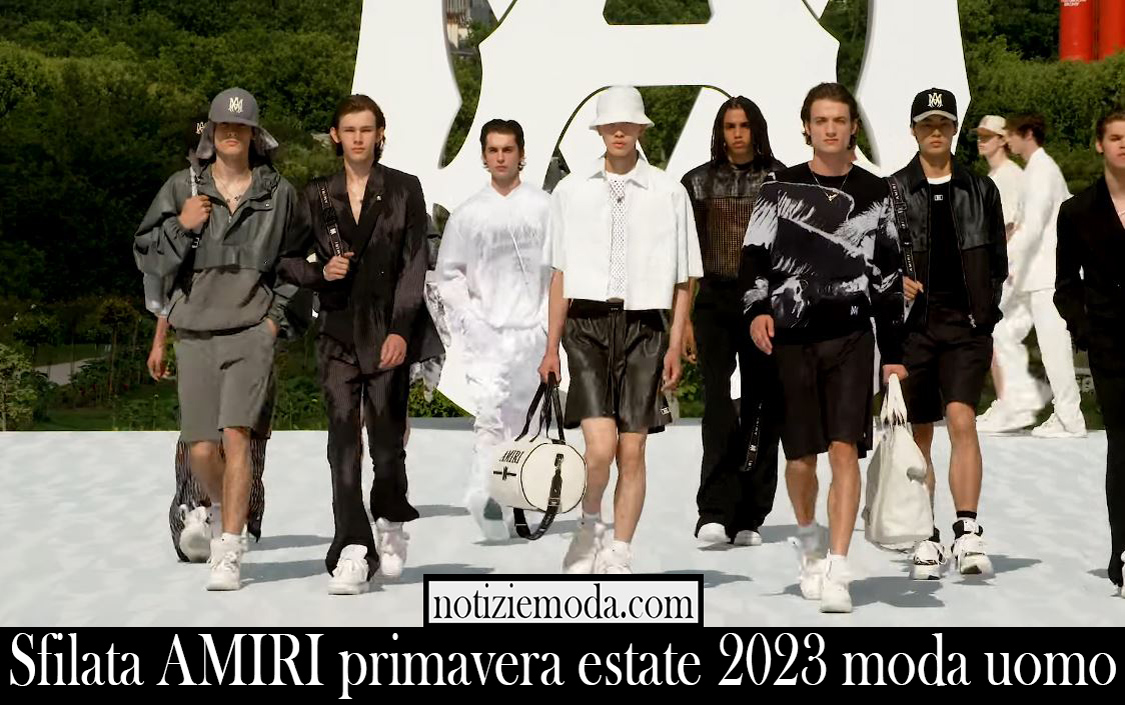 Sfilata AMIRI primavera estate 2023 moda uomo