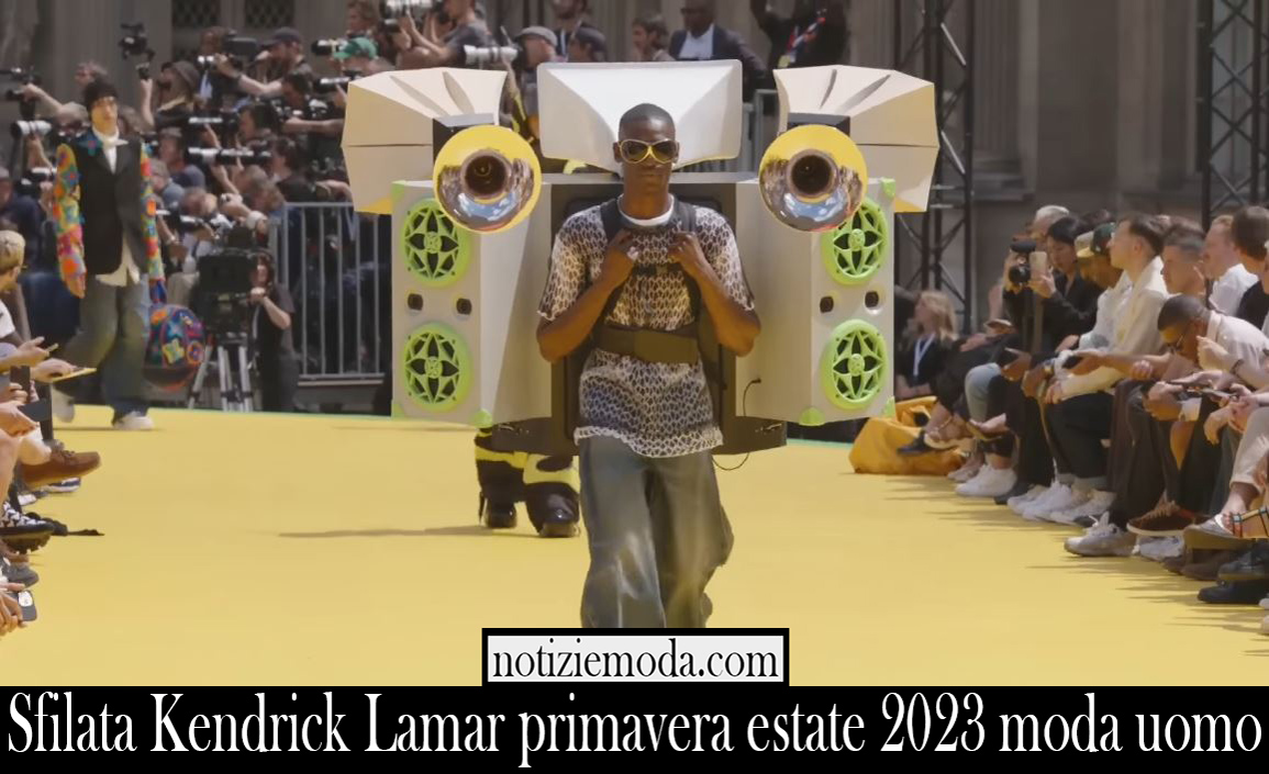 Sfilata Kendrick Lamar primavera estate 2023 moda uomo