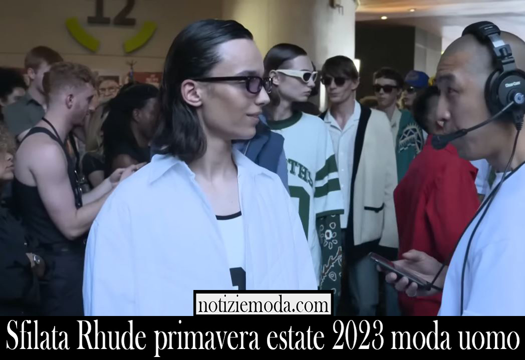 Sfilata Rhude primavera estate 2023 moda uomo