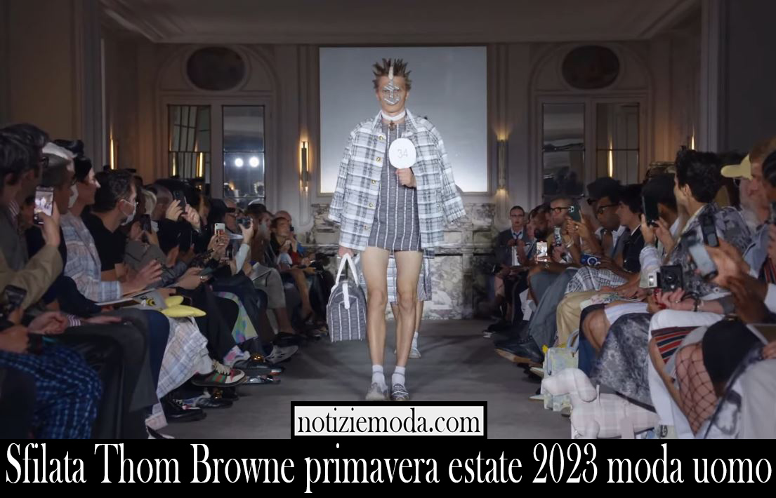 Sfilata Thom Browne primavera estate 2023 moda uomo