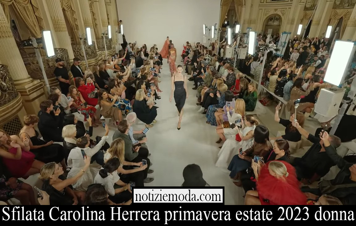 Sfilata Carolina Herrera primavera estate 2023 donna