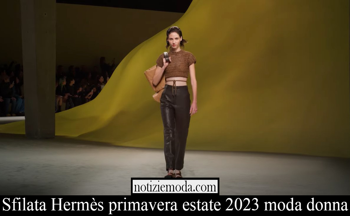 Sfilata Hermes primavera estate 2023 moda donna