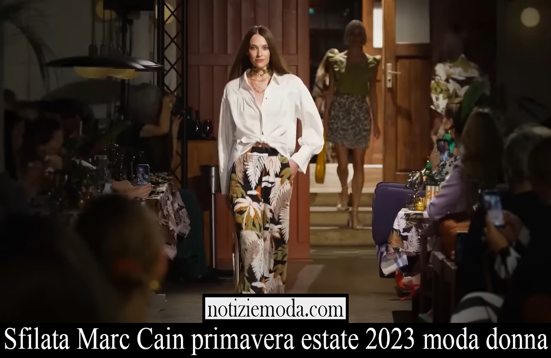 Sfilata Marc Cain primavera estate 2023 moda donna
