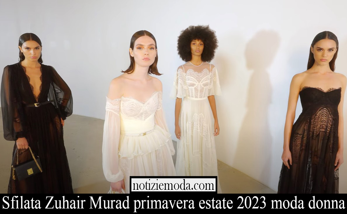 Sfilata Zuhair Murad primavera estate 2023 moda donna