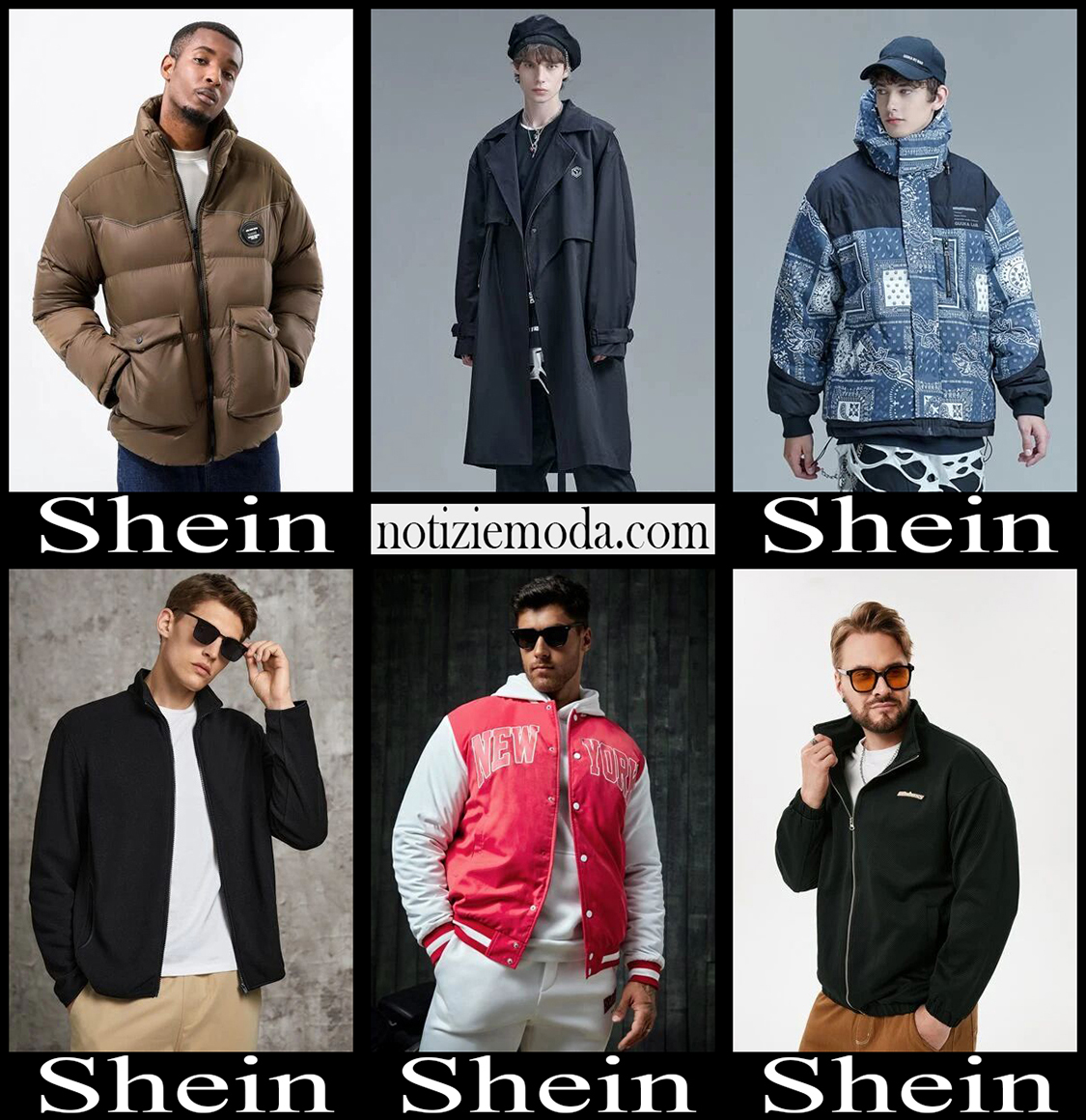 Giacche Shein 2023 abbigliamento uomo nuovi arrivi