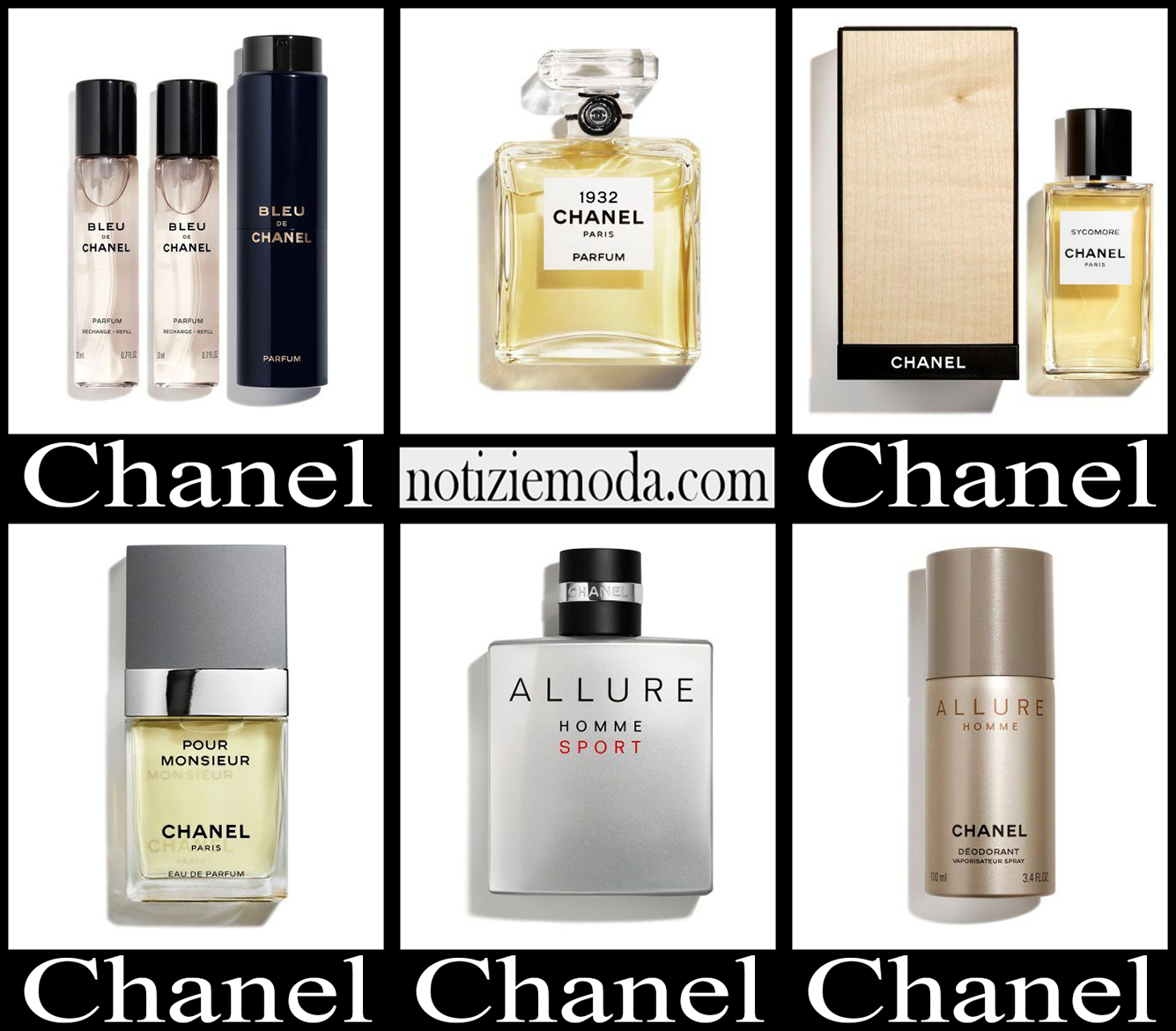 Profumi Chanel 2023 nuovi arrivi idee regalo uomo