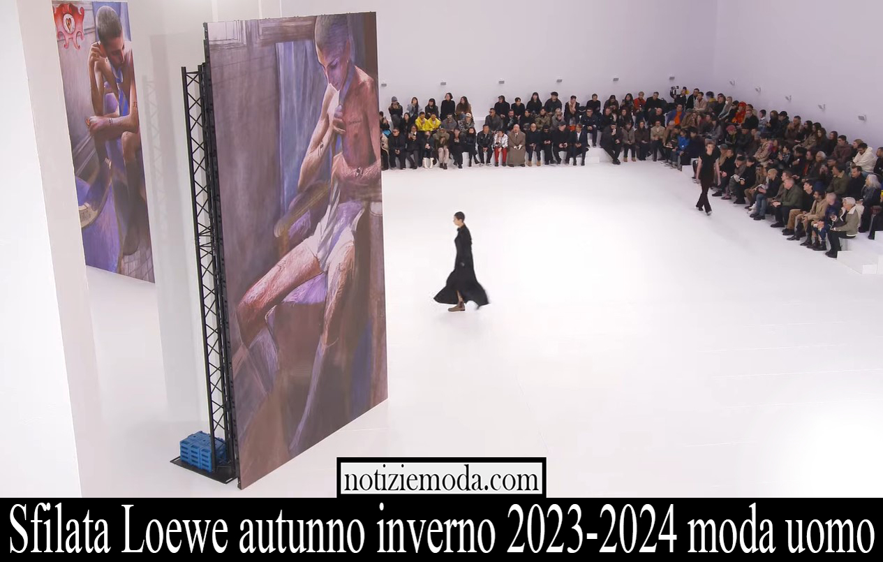 Sfilata Loewe autunno inverno 2023 2024 moda uomo