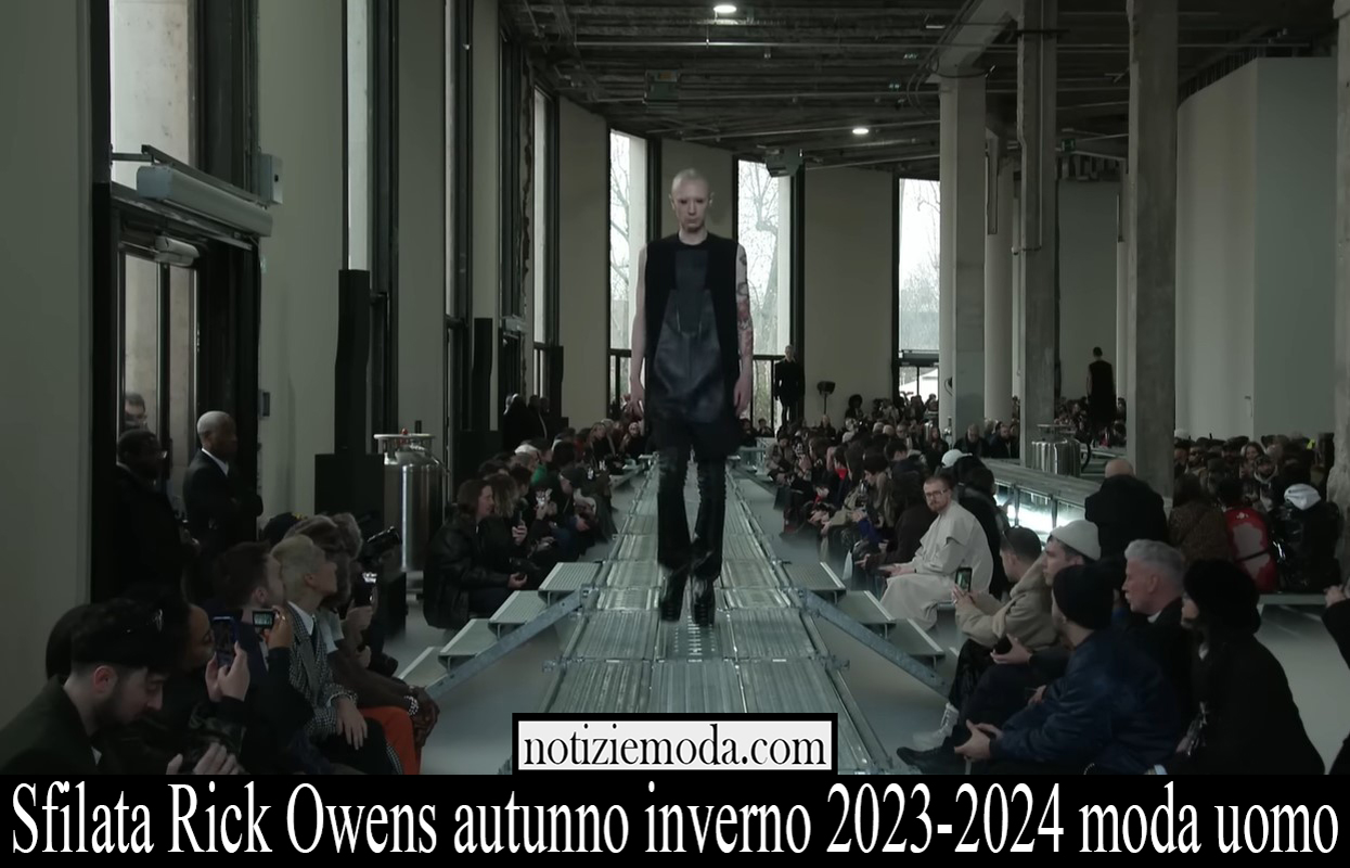 Sfilata Rick Owens autunno inverno 2023 2024 moda uomo