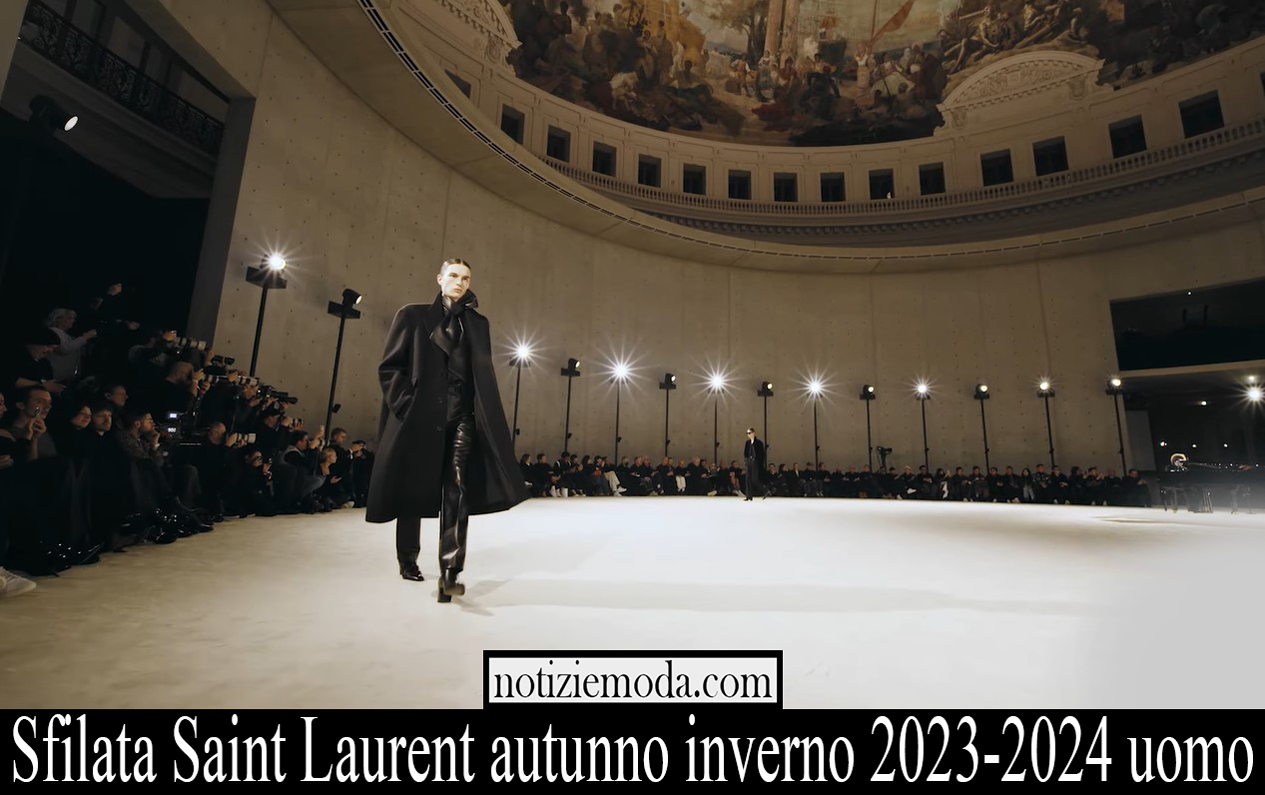 Sfilata Saint Laurent autunno inverno 2023 2024 uomo