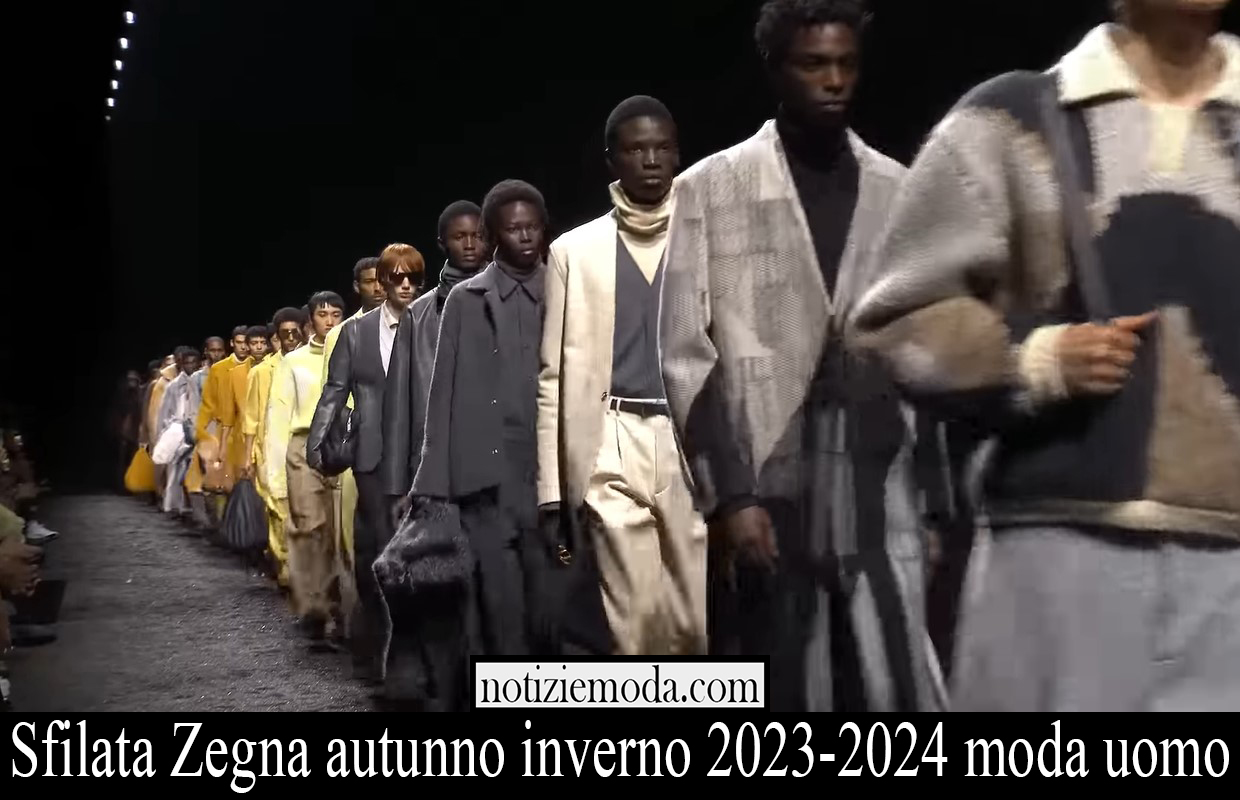 Sfilata Zegna autunno inverno 2023 2024 moda uomo