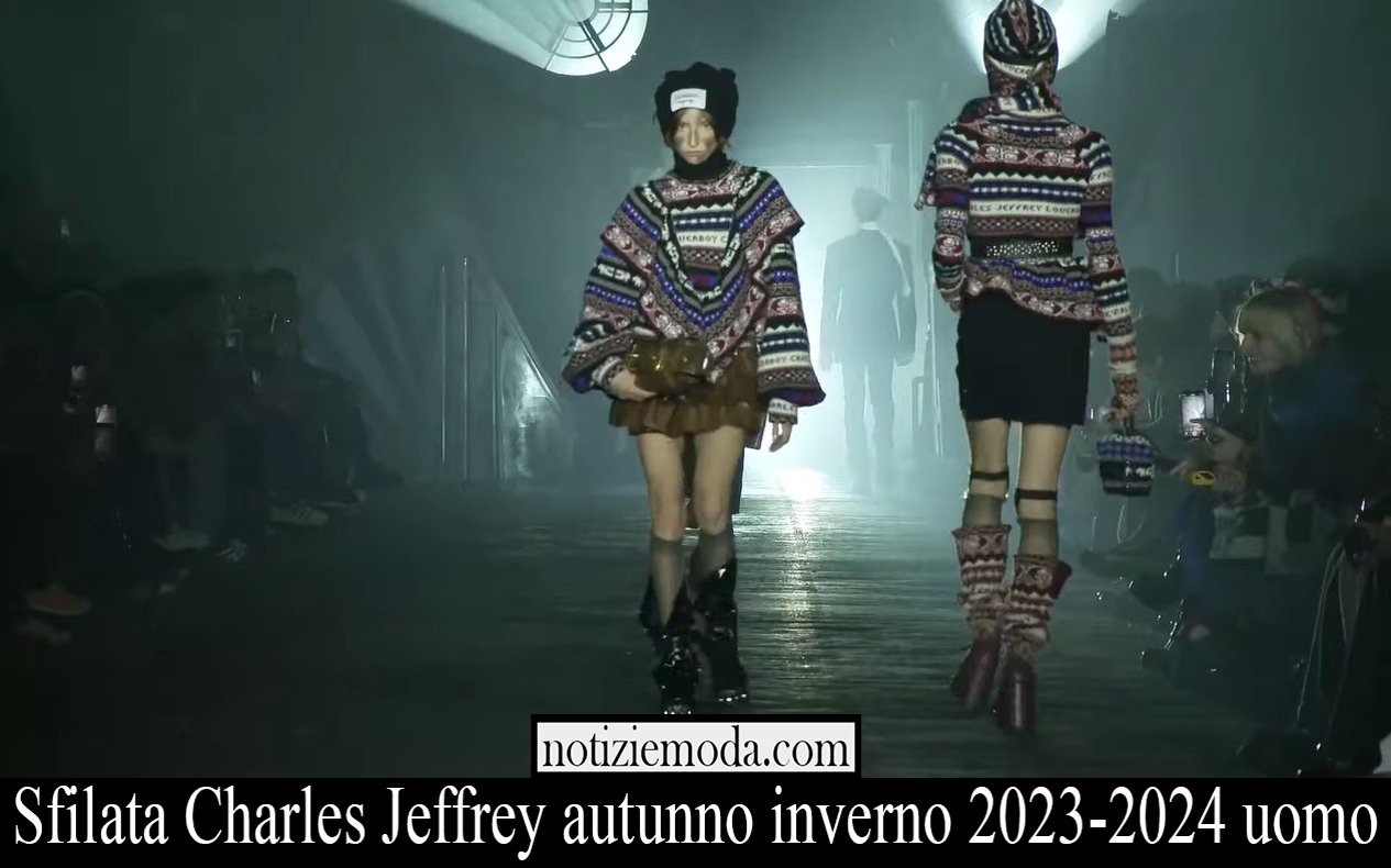 Sfilata Charles Jeffrey autunno inverno 2023 2024 uomo