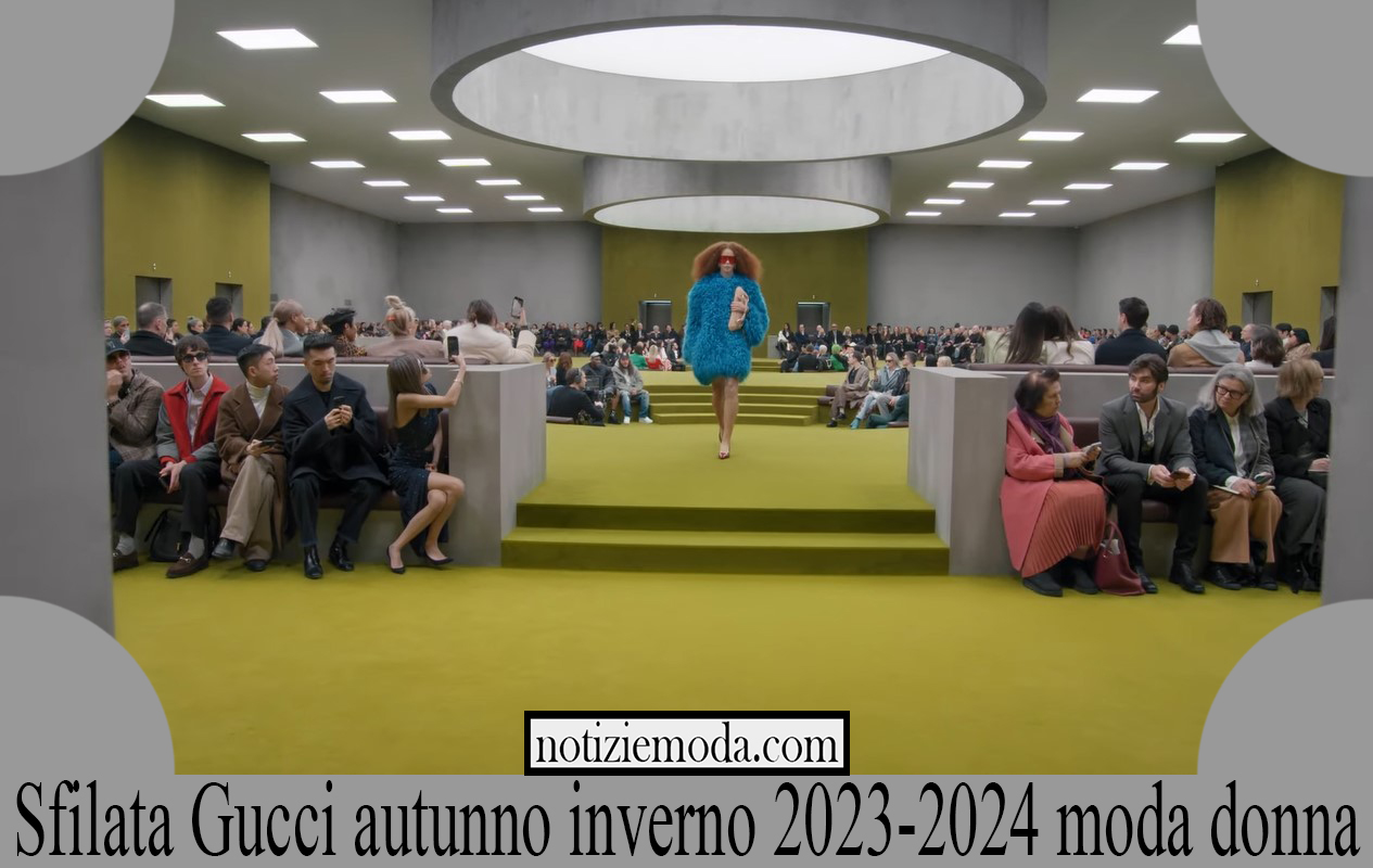 Sfilata Gucci autunno inverno 2023 2024 moda donna