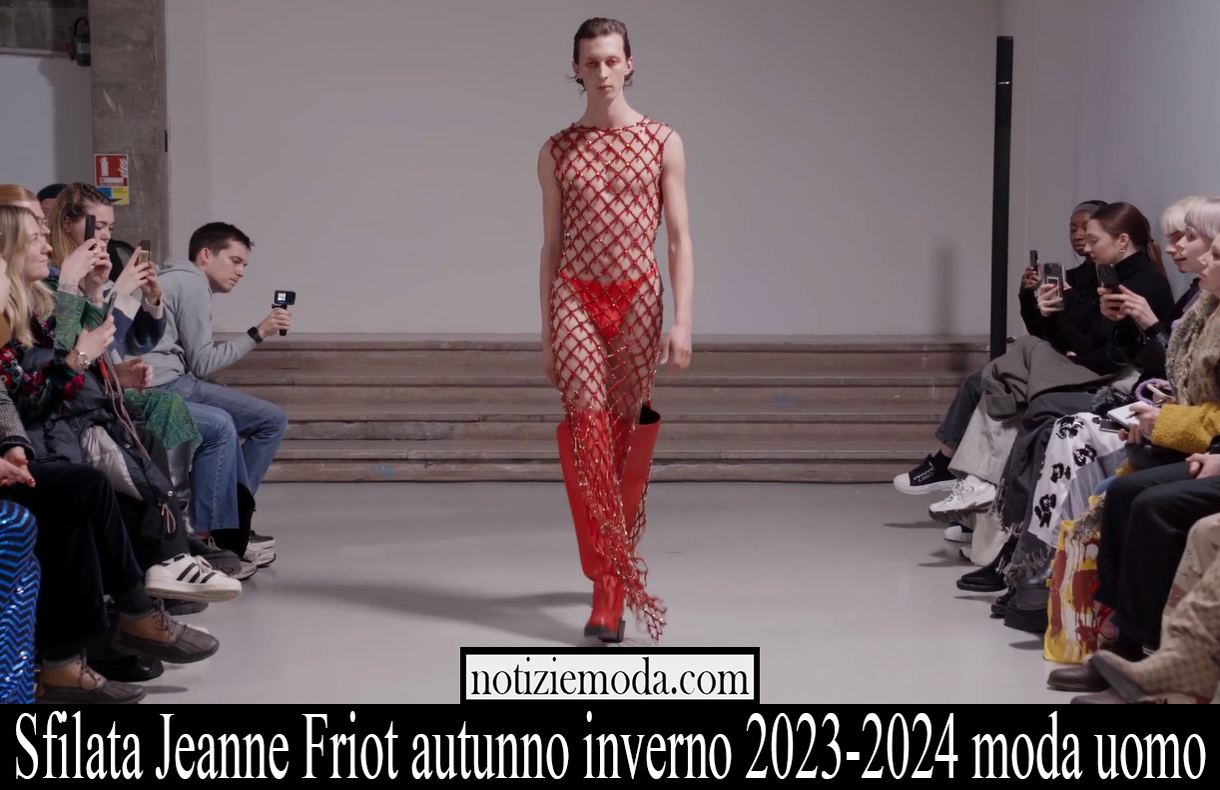 Sfilata Jeanne Friot autunno inverno 2023 2024 moda uomo