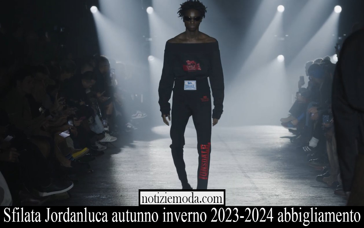 Sfilata Jordanluca autunno inverno 2023 2024 abbigliamento