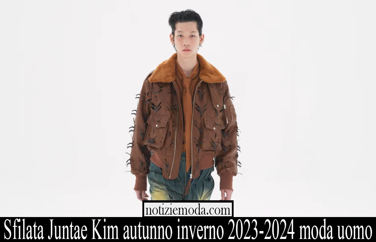 Sfilata Juntae Kim autunno inverno 2023 2024 moda uomo