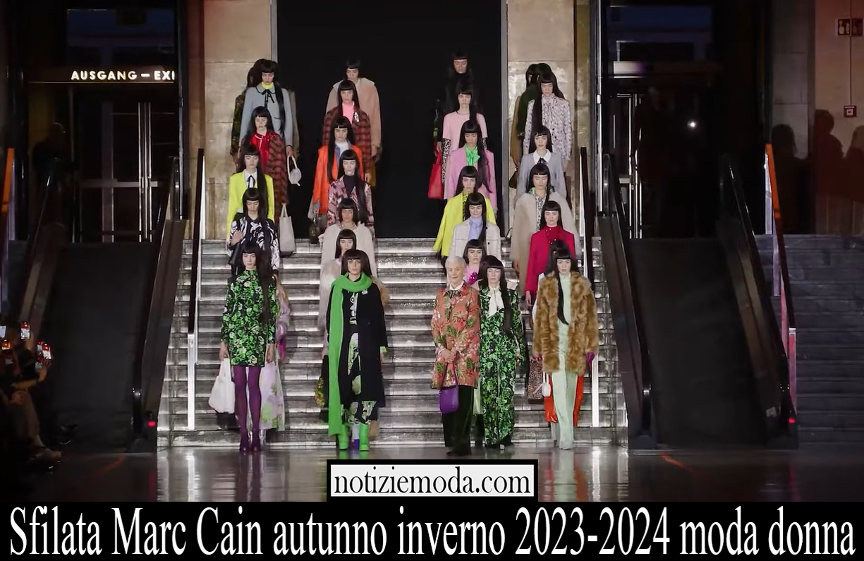 Sfilata Marc Cain autunno inverno 2023 2024 moda donna