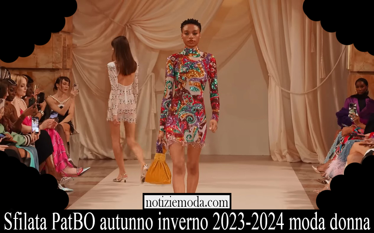 Sfilata PatBO autunno inverno 2023 2024 moda donna
