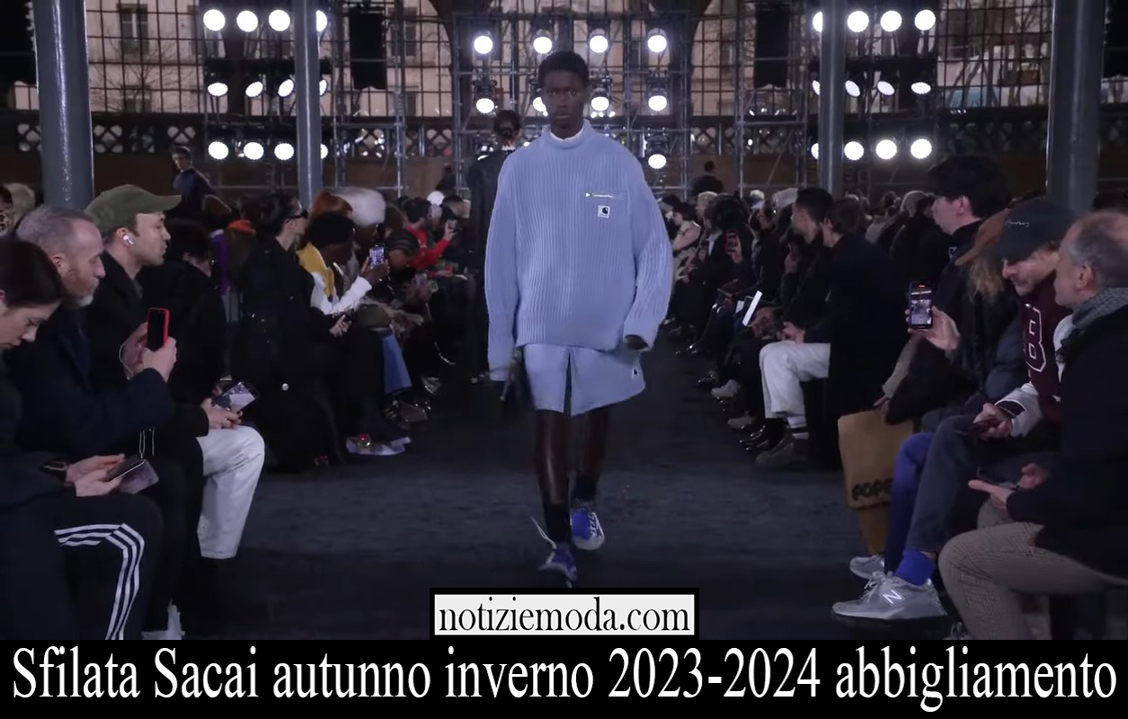 Sfilata Sacai autunno inverno 2023 2024 abbigliamento