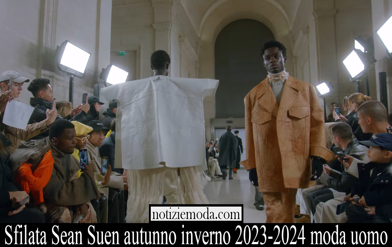 Sfilata Sean Suen autunno inverno 2023 2024 moda uomo