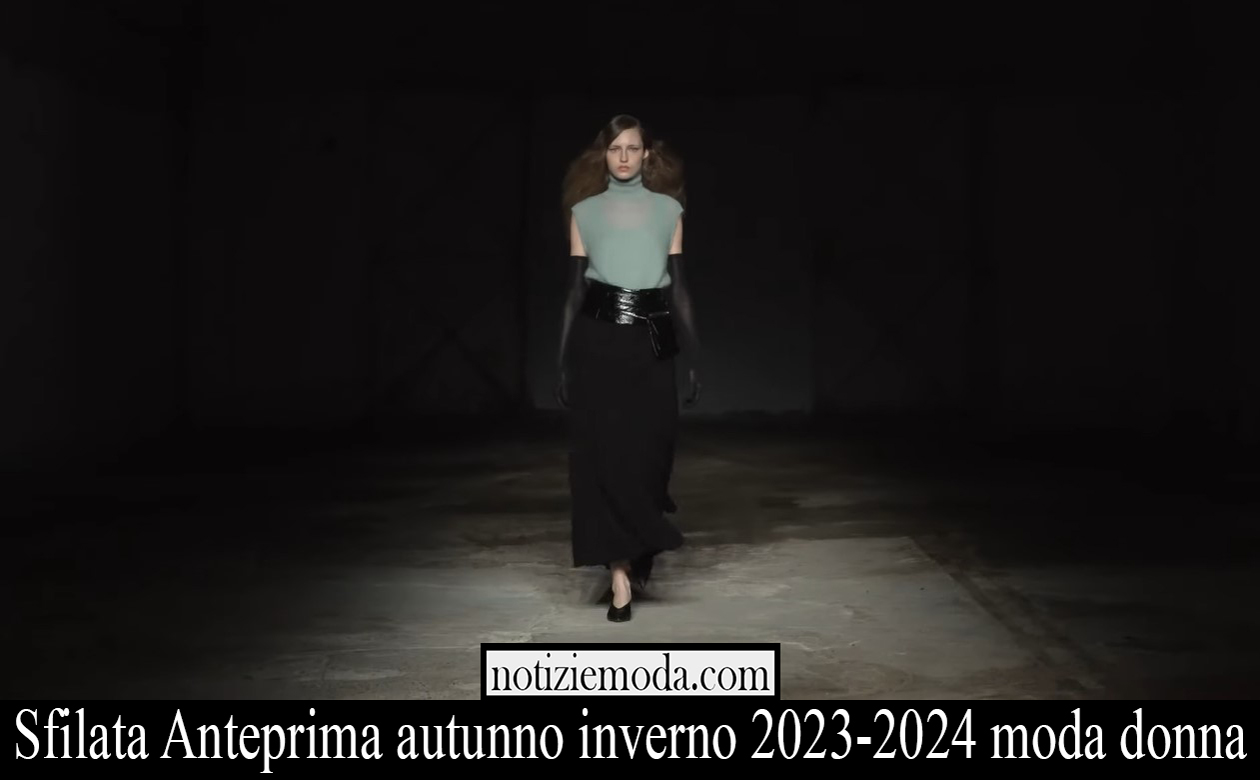 Sfilata Anteprima autunno inverno 2023 2024 moda donna