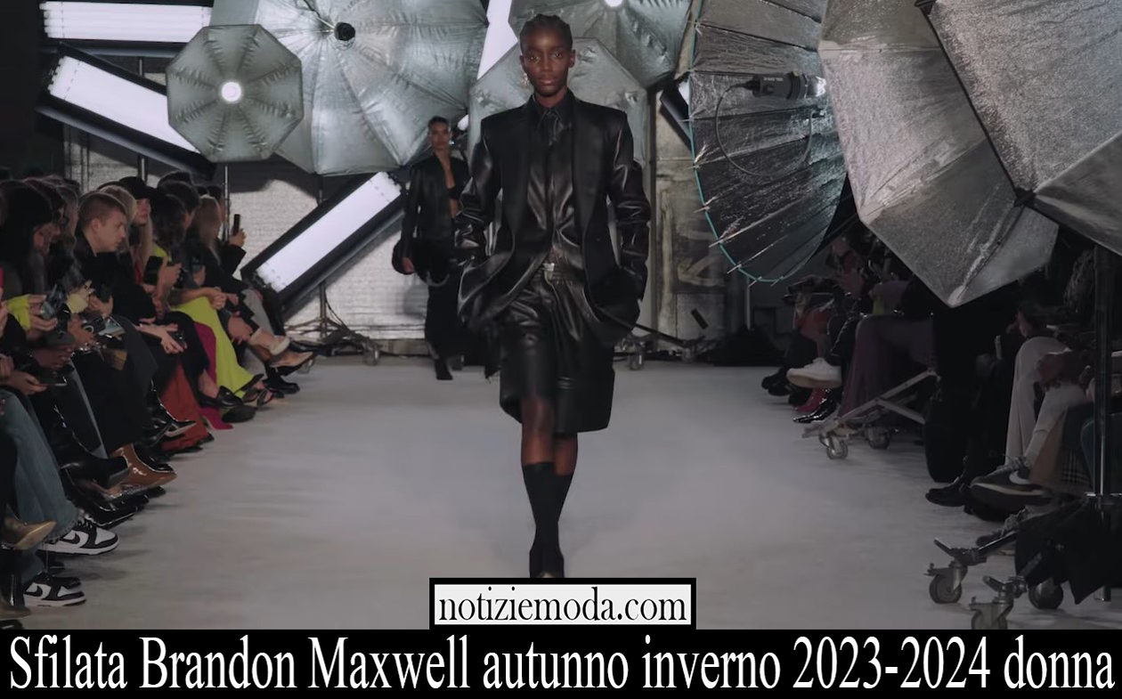 Sfilata Brandon Maxwell autunno inverno 2023 2024 donna