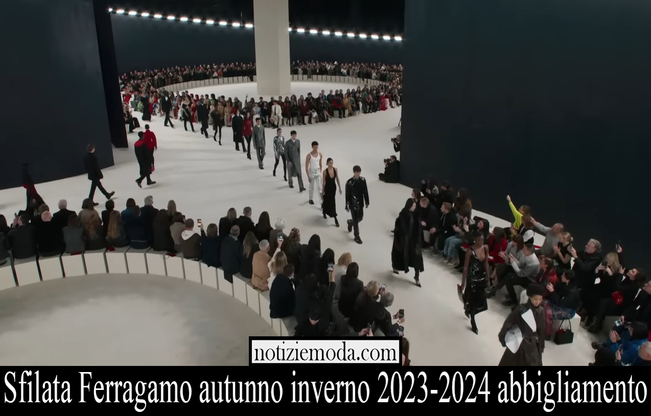 Sfilata Ferragamo autunno inverno 2023 2024 abbigliamento