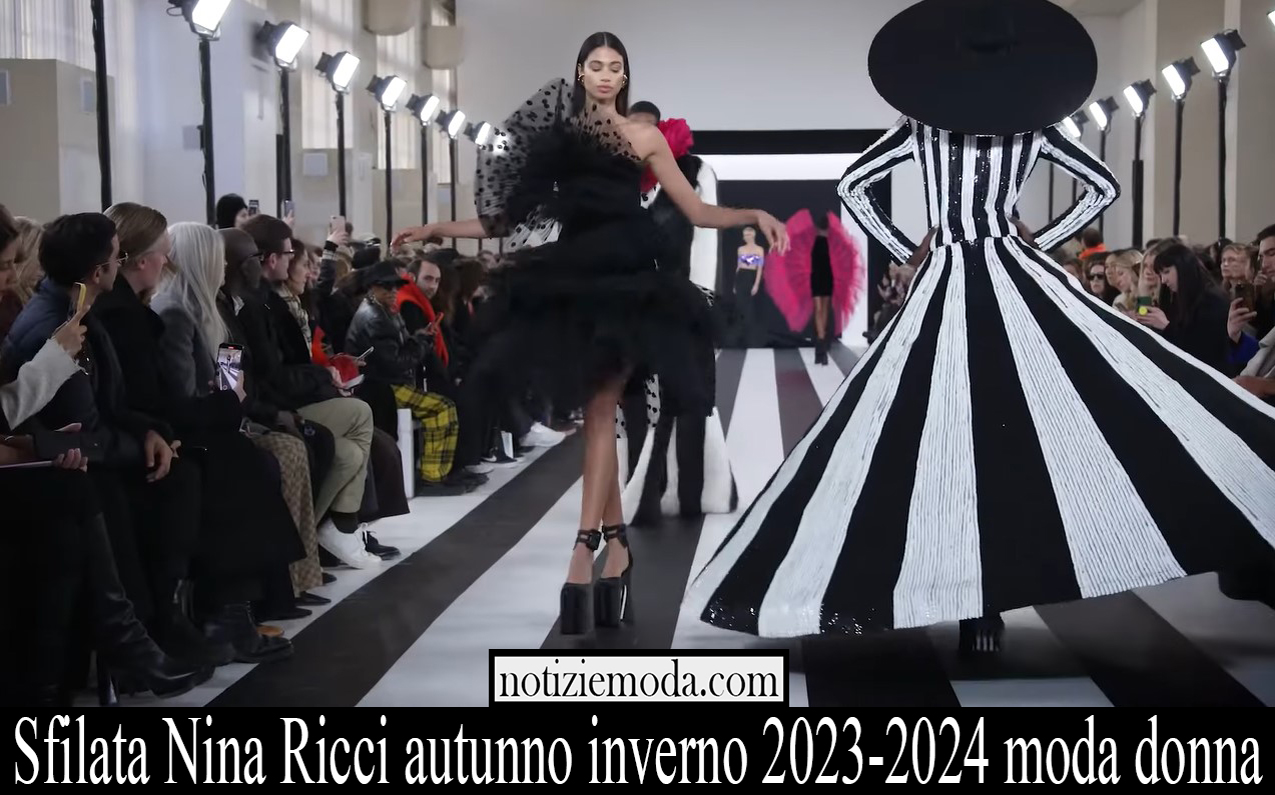 Sfilata Nina Ricci autunno inverno 2023 2024 moda donna