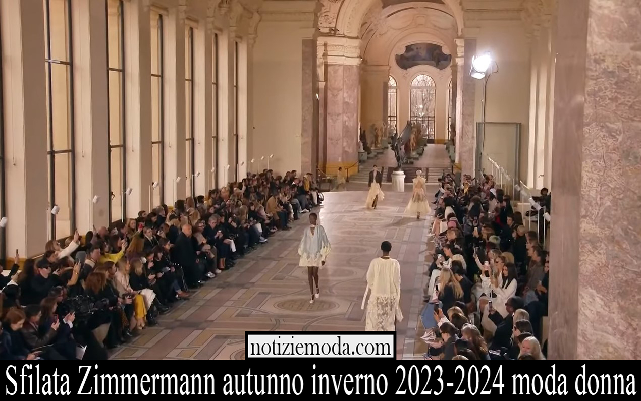 Sfilata Zimmermann autunno inverno 2023 2024 moda donna