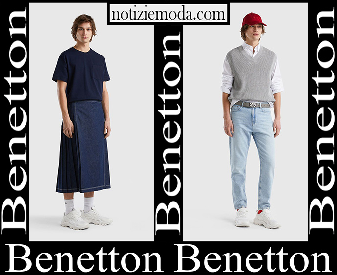 Jeans Benetton 2023 nuovi arrivi abbigliamento denim uomo