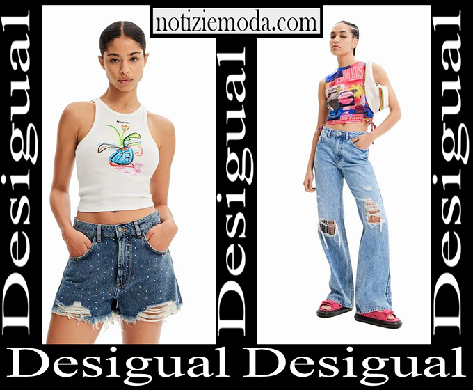 Jeans Desigual 2023 nuovi arrivi abbigliamento denim donna