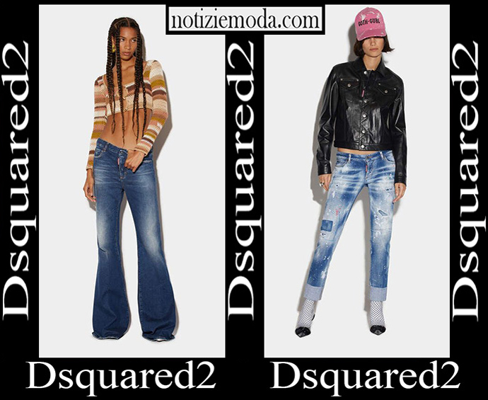 Jeans Dsquared2 2023 nuovi arrivi abbigliamento denim donna