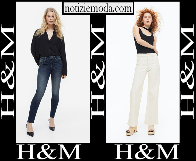 Jeans HM 2023 nuovi arrivi abbigliamento denim donna