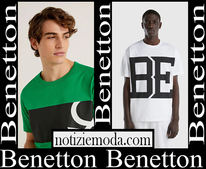 T shirts Benetton 2023 nuovi arrivi abbigliamento uomo