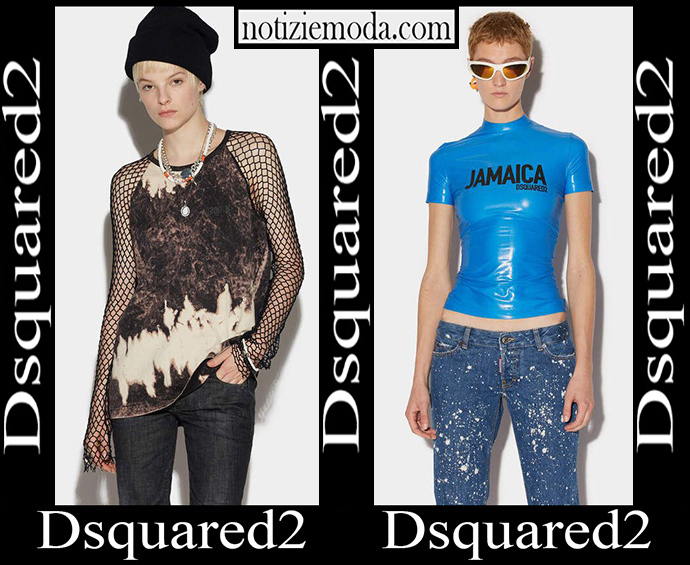 T shirts Dsquared2 2023 nuovi arrivi abbigliamento donna