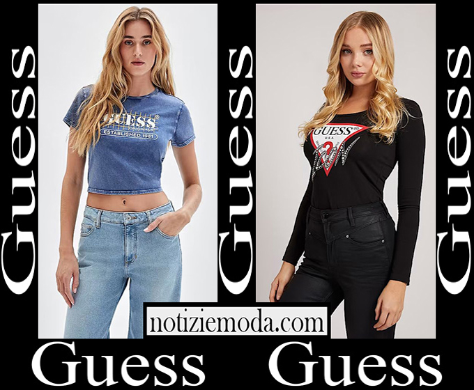 T shirts Guess 2023 nuovi arrivi abbigliamento donna